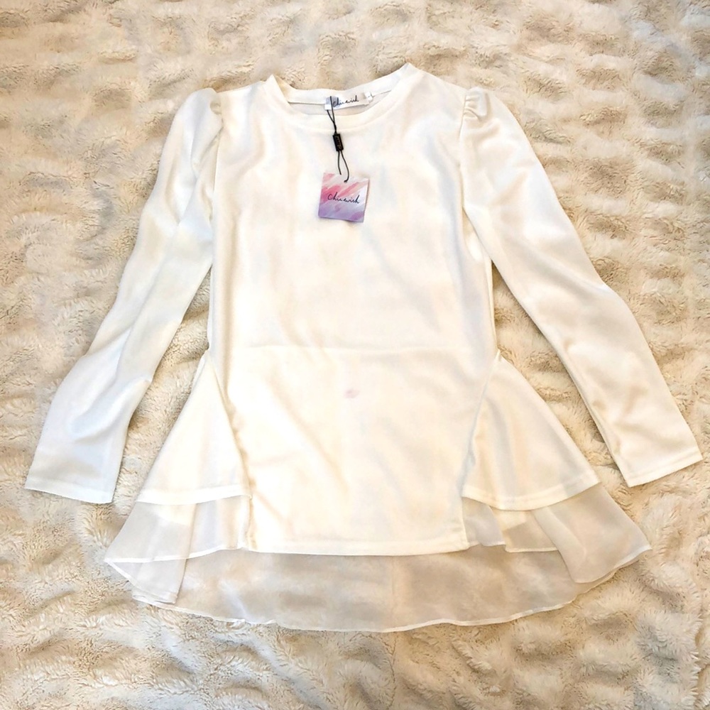 Chicwish Cream Blouse